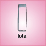 Iota Cookie Cutter