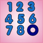 Light Blue Number Cookie Cutter Set