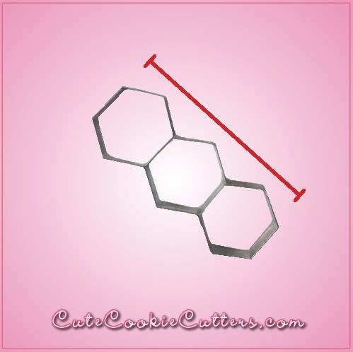 Linked Hexagon Cookie Cutter 3 
