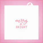 Merry and Bright Stencil