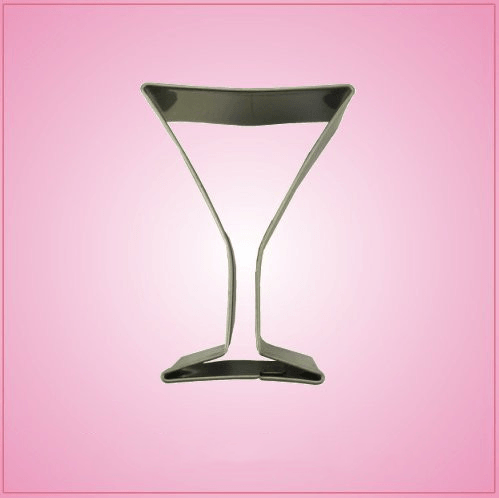Mini Martini Glass Cookie Cutter  Stainless Steel