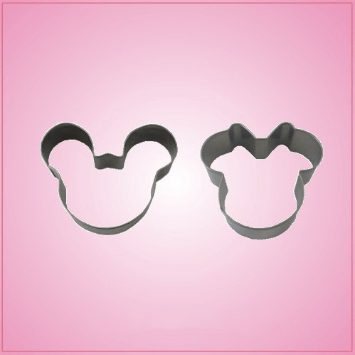 Mini Mickey and Minnie Mouse Cookie Cutter Set 