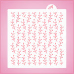 Modern Floral Pattern Stencil