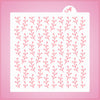 Modern Floral Pattern Stencil