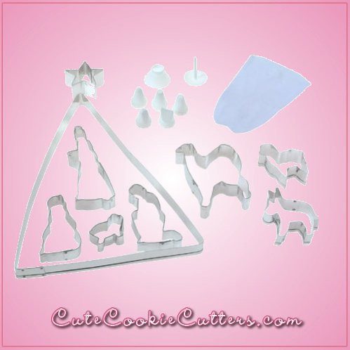 Nativity 17 Piece Cookie Cutter Bake Set 