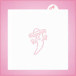 Party Pepper PYO Stencil