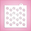 Paw Print Pattern Stencil