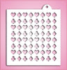 Playing Cards Pattern Stencil