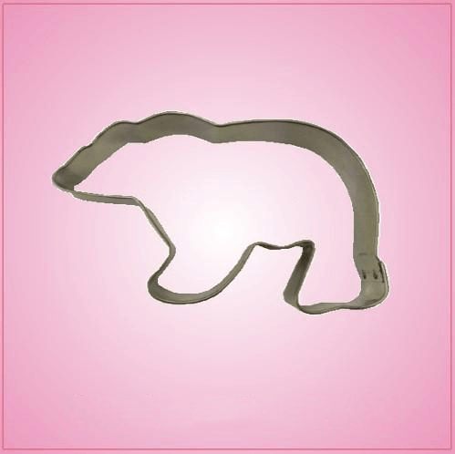 Tin Plated Polar Bear Cookie Cutter Int'l Shipping