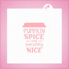Pumpkin Spice Coffee Cookie Cutter With Stencil