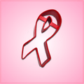 Red Awareness Ribbon Cookie Cutter 