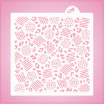 Safari Abstract Pattern Stencil