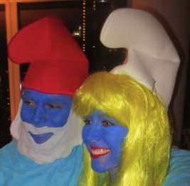 Blue Gnome Head Cookie Cutter 