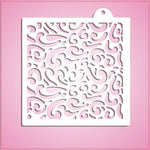 Swirly Lines Pattern Stencil