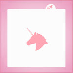 Unicorn Head Stencil