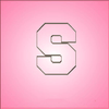 Stainless Varsity Letter S Cookie Cutter 