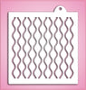 Wavy Reverse Pattern Stencil