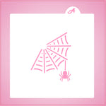 Web Building Spider Stencil