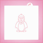 Winter Penguin PYO Stencil