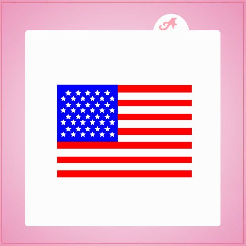 American Flag Stencil Set - Cheap Cookie Cutters