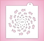Bait Ball Fish Stencil