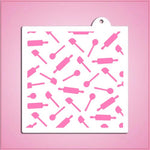 Baking Tools Pattern Stencil