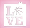 Basketball Love Stencil