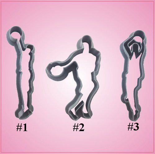 Basketball Player Cookie Cutter Set