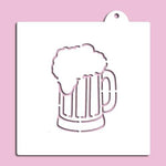 Embossed Beer Mug Stencil