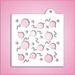 Birthday Confetti Pattern Stencil