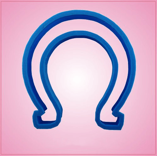 Blue Horseshoe Cookie Cutter 