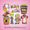 Pink Bowling Pin and Ball Cookie Cutter