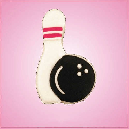 Bowling Pin Cookie Cutter With Ball