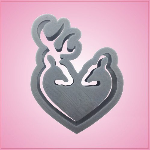 Deer Heart Cookie Cutter 