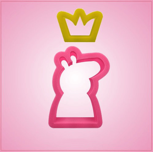 Cartoon Pig and Crown Cookie Cutter Set 