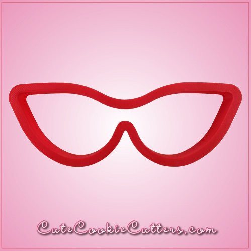 Cat Eye Glasses Cookie Cutter 
