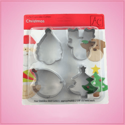 Christmas 4 Piece Cookie Cutter Set 
