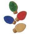 Multi Color Christmas Light Bulb Cookies