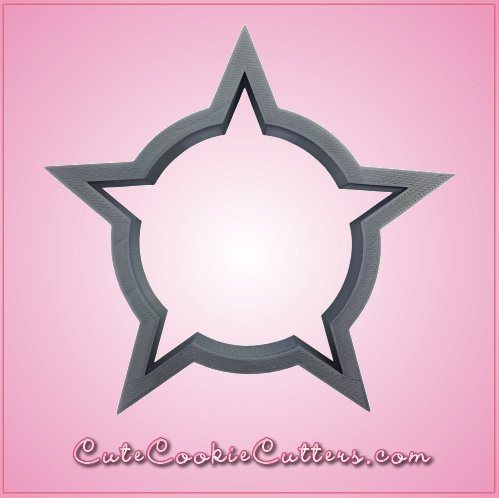 Circle In Star Badge Cookie Cutter 