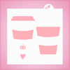 Coffee Love Cookie Cutter With Stencil