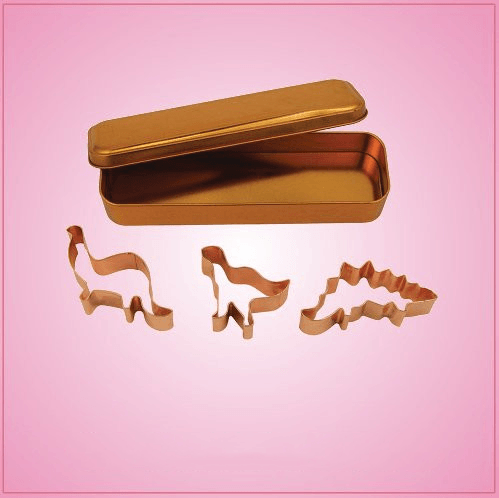 Copper Dinosaur Cookie Cutter Set 