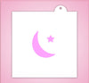 Crescent Moon and Star Stencil