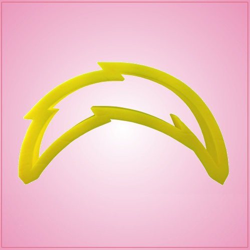 Curved Lightning Bolt Cookie Cutter 