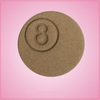 Detailed 8 Ball Cookie Cutter 