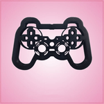 Detailed Black Video Game Controller Cookie Cutter