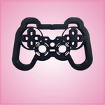 Detailed Black Video Game Controller Cookie Cutter