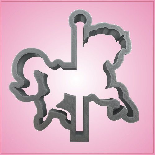 Detailed Carousel Horse Cookie Cutter 
