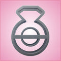 Detailed Diamond Ring Cookie Cutter 