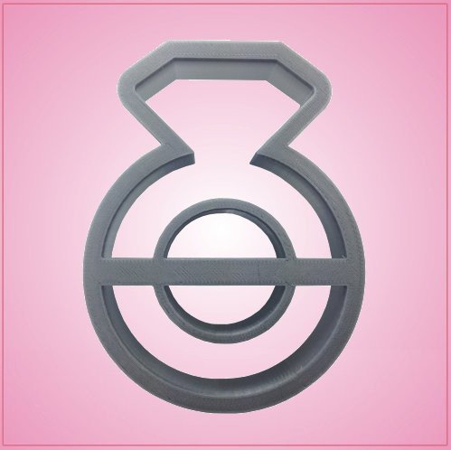 Detailed Diamond Ring Cookie Cutter 