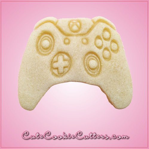 Detailed Gray Video Game Controller Cookie Cutter 